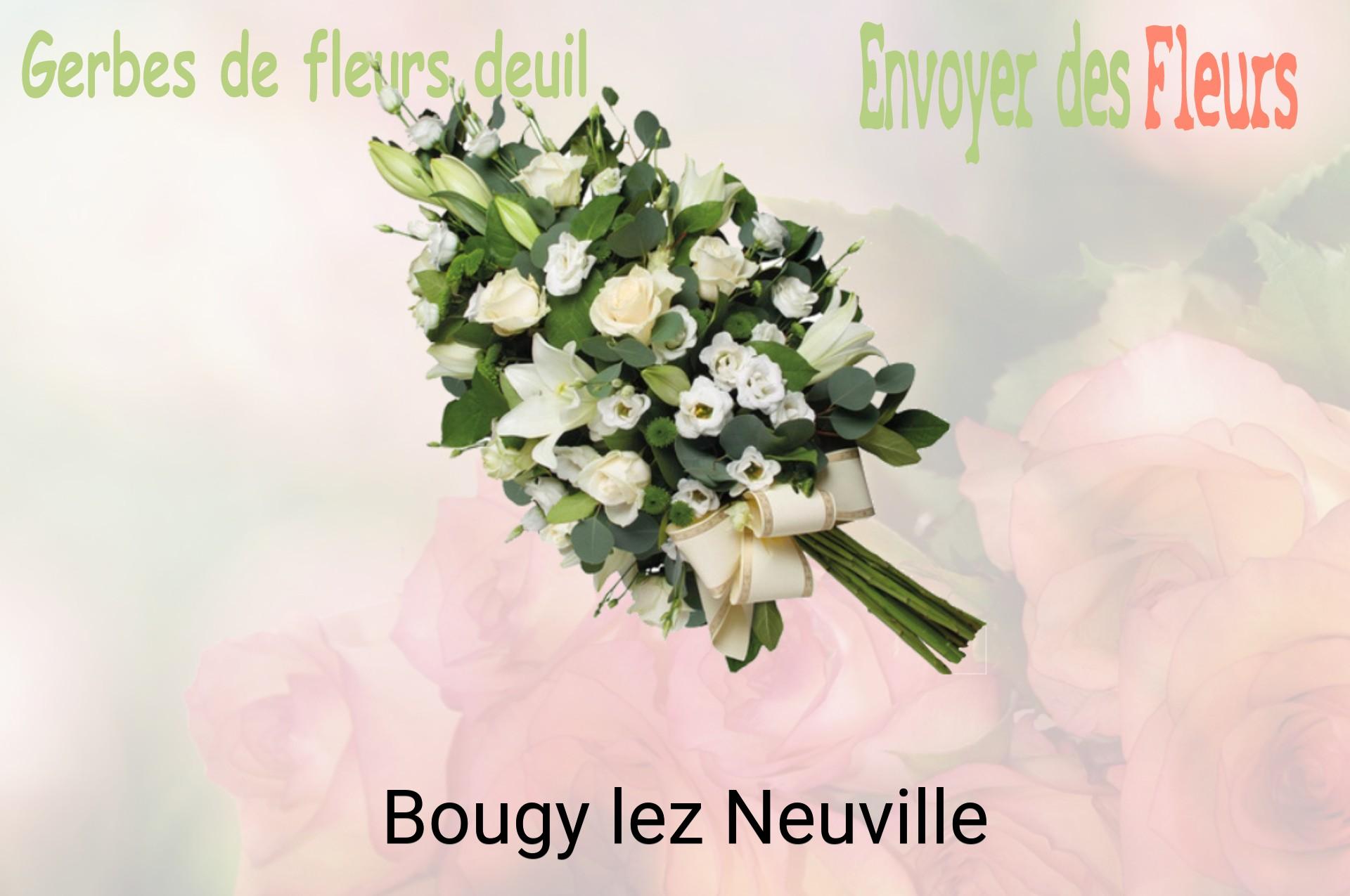 Gerbe de fleurs de deuil livrée à Bougy-lez-Neuville